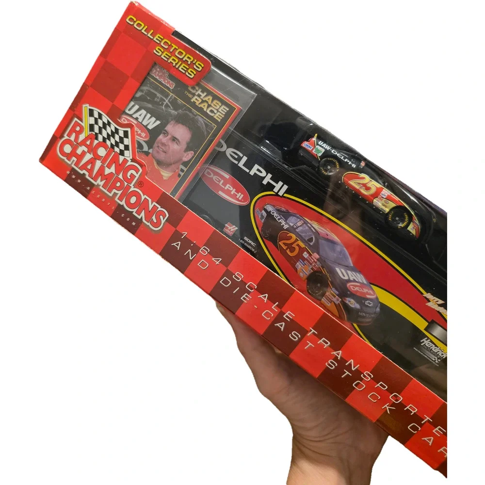 Jerry Nadeau #25 UAW-Delphi Racing Champions Transporter & Car Sealed Nascar